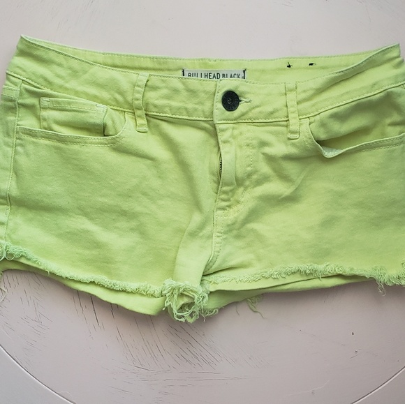 Bullhead Pants - Bullhead Black Bright Yellow shorts